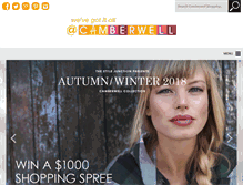 Tablet Screenshot of camberwellshopping.com.au